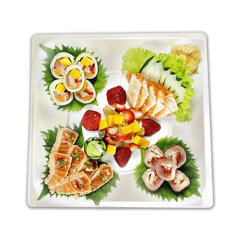 Melamine Plastic Square Shape Dinner Plates