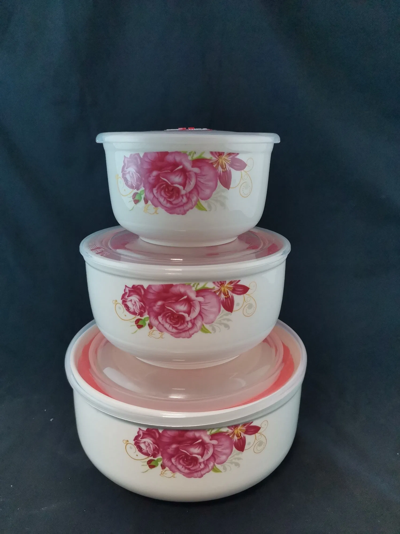 Porcelain Bowl Ceramic 3 PCS Bowl Set Stoneware Tableware 930ml/540ml/290ml Dinnerware