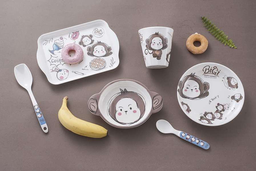 Free Sample 6.4" Kid Tableware Melamine Soup Plate