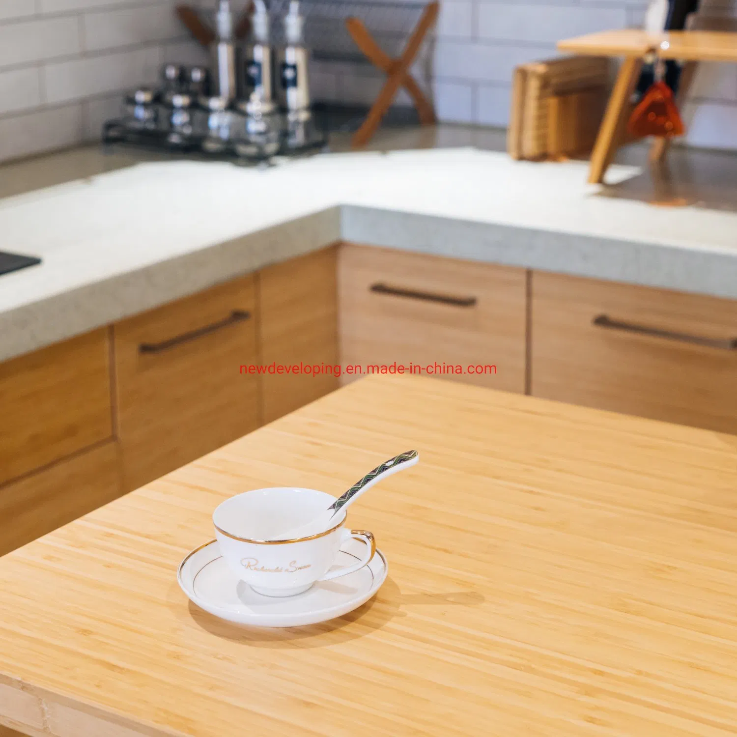 Durable Wood Bamboo Butcher Block Board 5FT Length