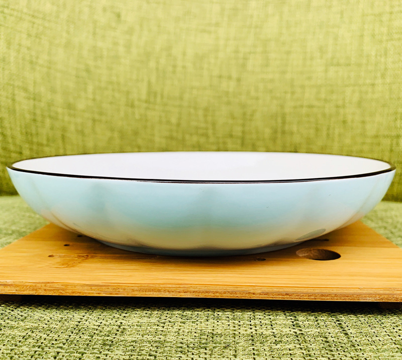 Big Soup Bowl Kitchen Porcelain Dinnerware Set Japanese Tableware Dish Ceramic Plate