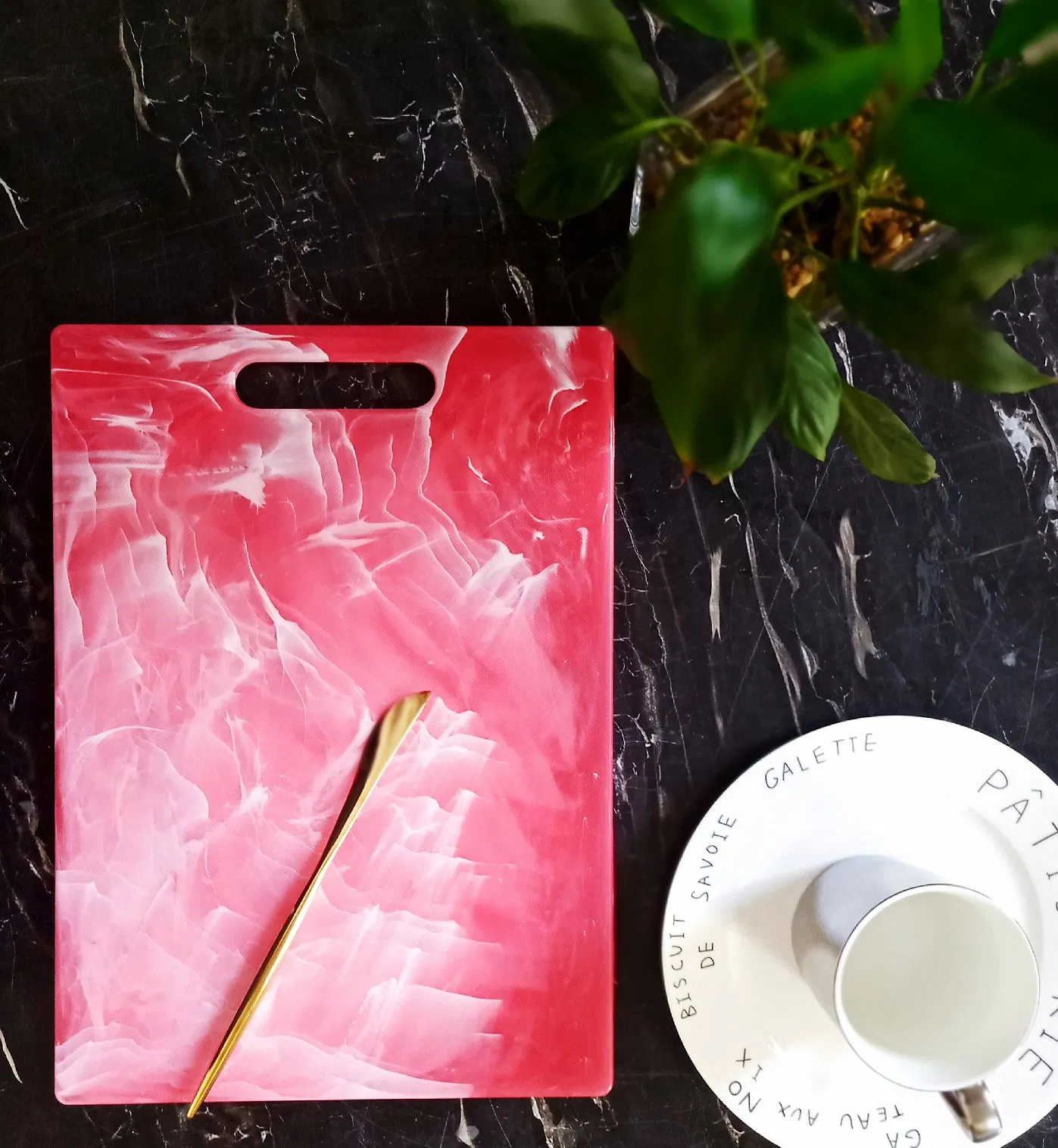 Factory Sale Cheap Kitchen Wheat Straw Plastic Cutting Board Chopping Board