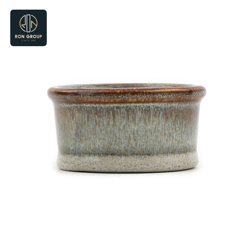 Classic Eco-Friendly Ceramic Porcelain Round Sauce Soup Bowl for Coffee Shop Restaurant Hotel Commercial Dining Use
