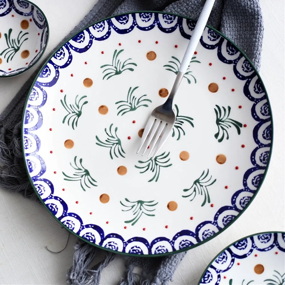 Firmly Built Anti Slip Ceramic Soup Plate for Cafes