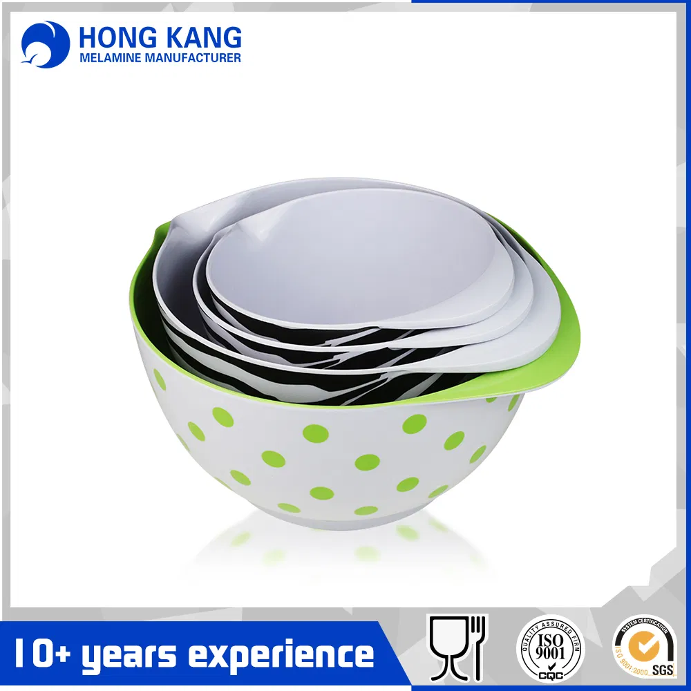 Plastic Multicolor Melamine Fruit Salad Bowl for Kitchen