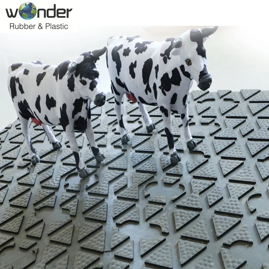 Slip Resistance Dairy Yards Water Proof Rubber Cow Floor Mat 1.2*1.8m