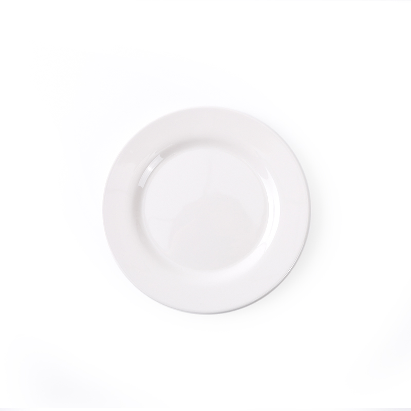 Solid Melamine Plate Set White Color Restaurant Round Plate 100% Melamine