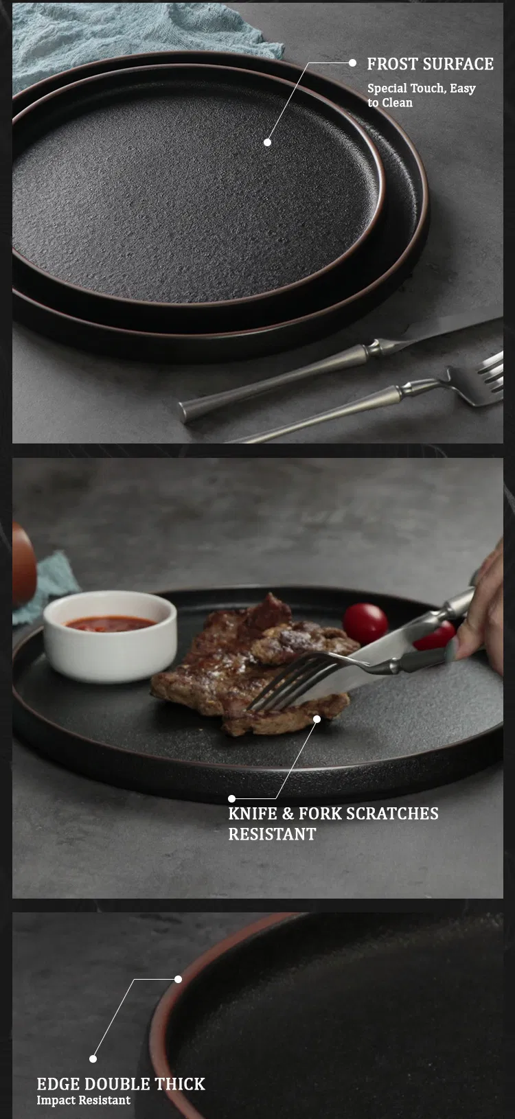 Ceramic Dinner Plates Detail 2