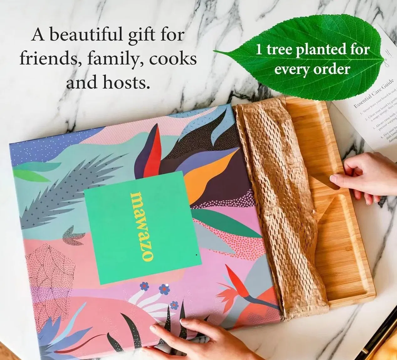 Bamboo Household Kitchen Square Double-Sided Cutting Board