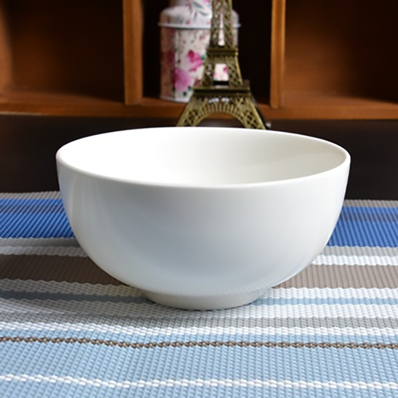 Chenyue 6-Inch White Melamine Soup Bowl for Drinking Soup