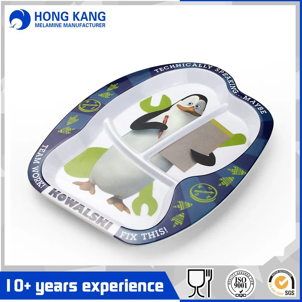 Heart-Shaped Unicolor Dinner Food Dishes Melamine Plate