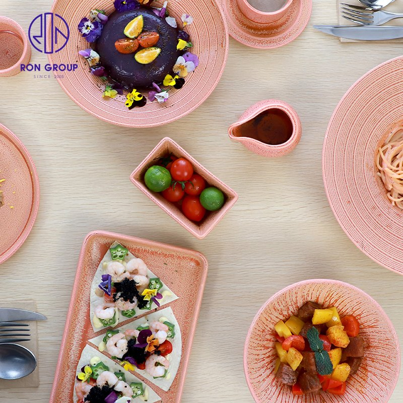 New Arrival Ceramic Porcelain Tableware Irregular 5 Inch Salad Food Storage Bowl for Party Restaurant Dinner Cutlery