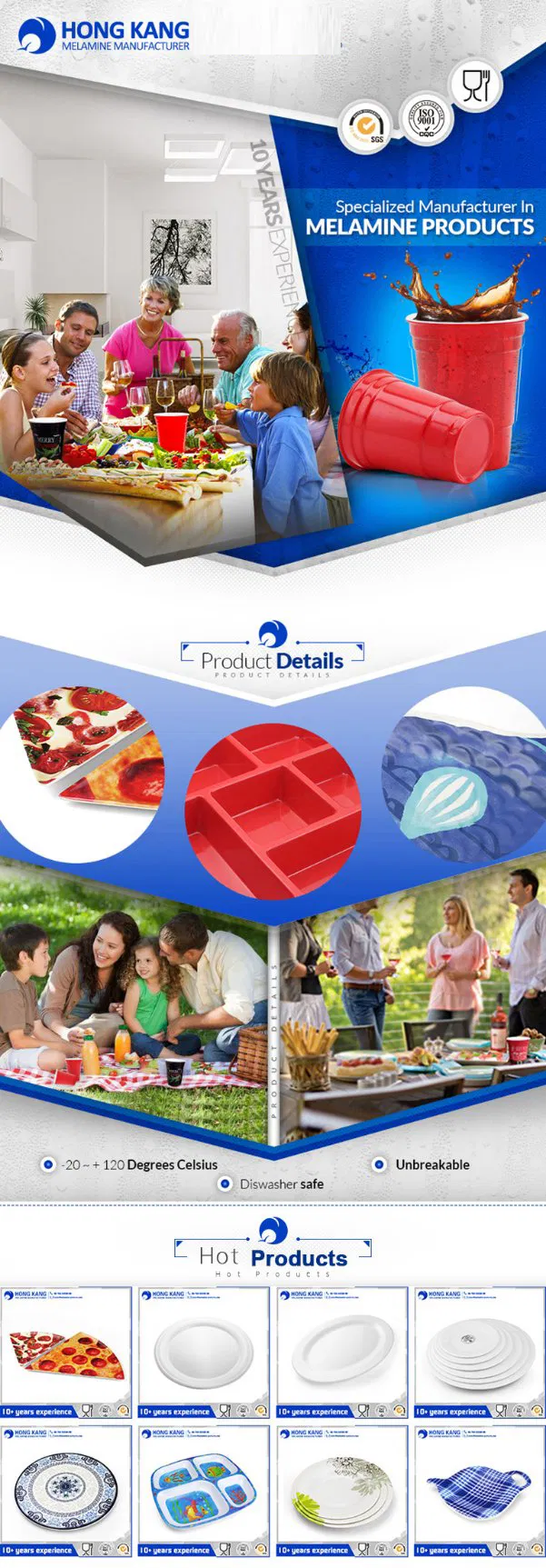 Melamine Plate Features