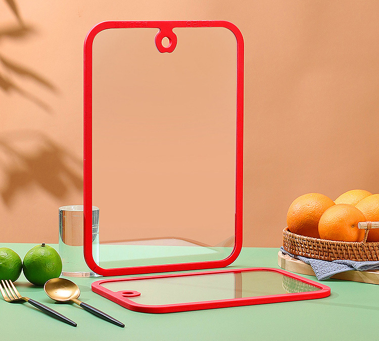 Grade Anti-Slip Cutting Board Eco-Friendly Textured Tempered Glass Silicone Marble Convenient Box Packing Sublimation Chopping