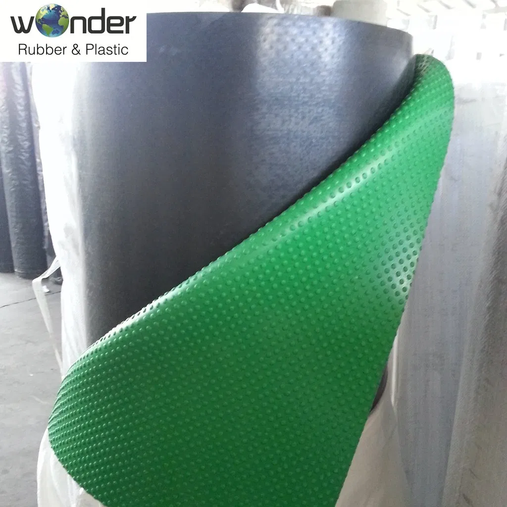 Anti Slip Round Button DOT Coin Rubber Floor Mat Studded Coin Checker Willow Ribbed Corrugated Flooring Rubbertile Mat