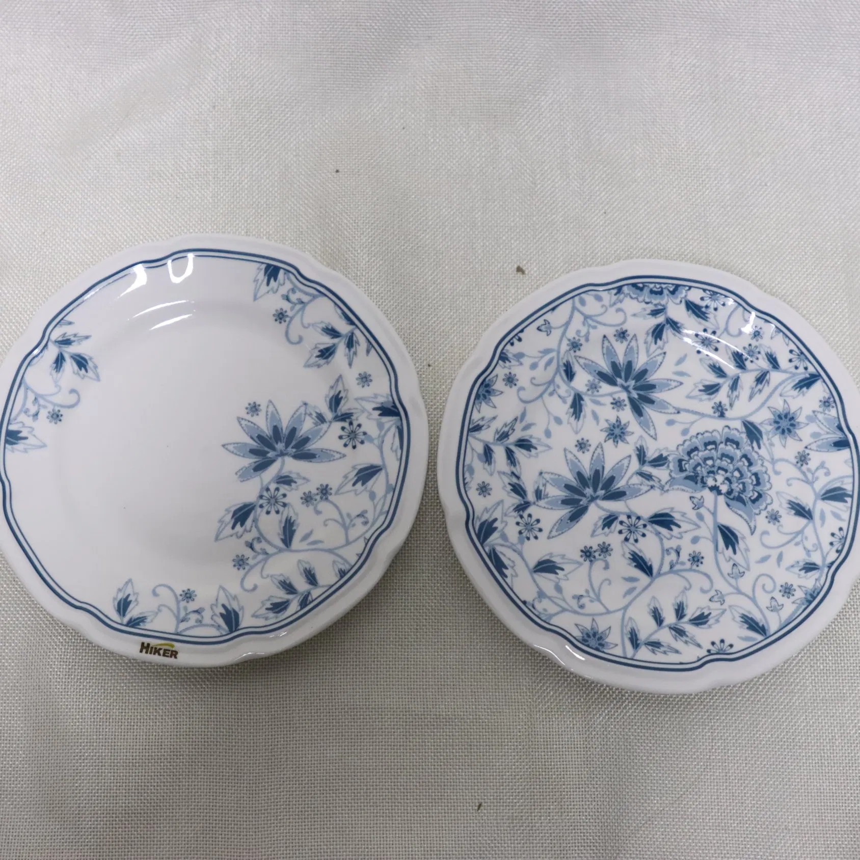 Set of 4PCS Dessert Plates, New Bone China Floral Dessert Ceramic Tableware