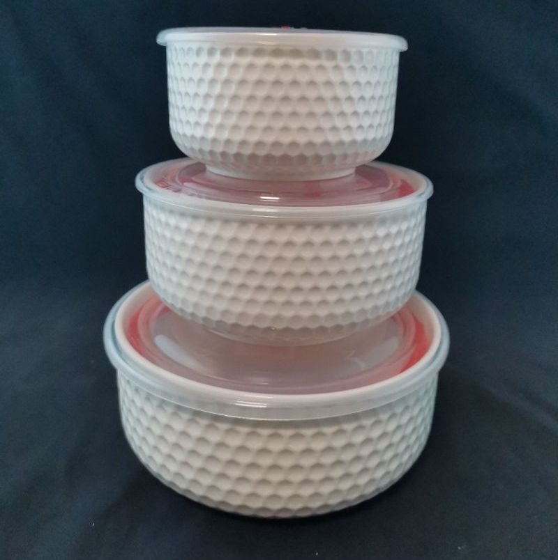 Porcelain Bowl Ceramic 3 PCS Bowl Set Stoneware Tableware 930ml/540ml/290ml Dinnerware