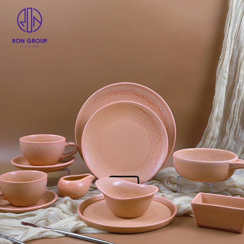 New Arrival Ceramic Porcelain Tableware Irregular 5 Inch Salad Food Storage Bowl for Party Restaurant Dinner Cutlery