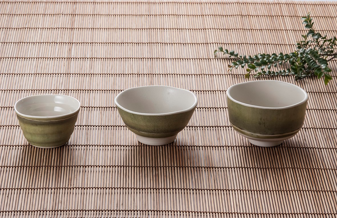 Melamine Green Bamboo Round Hot Pot BBQ Rice Soup Bowl Unbreakable Bowls