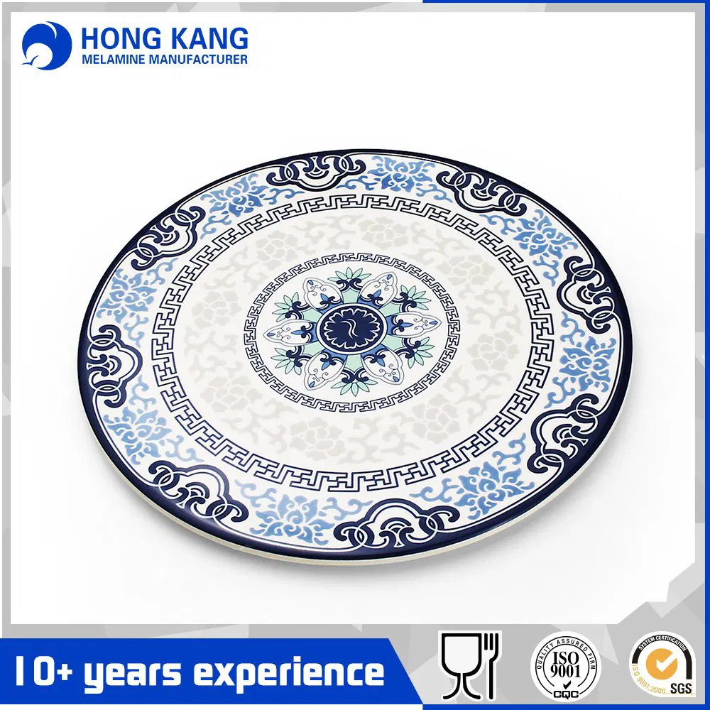 Heart-Shaped Unicolor Dinner Food Dishes Melamine Plate
