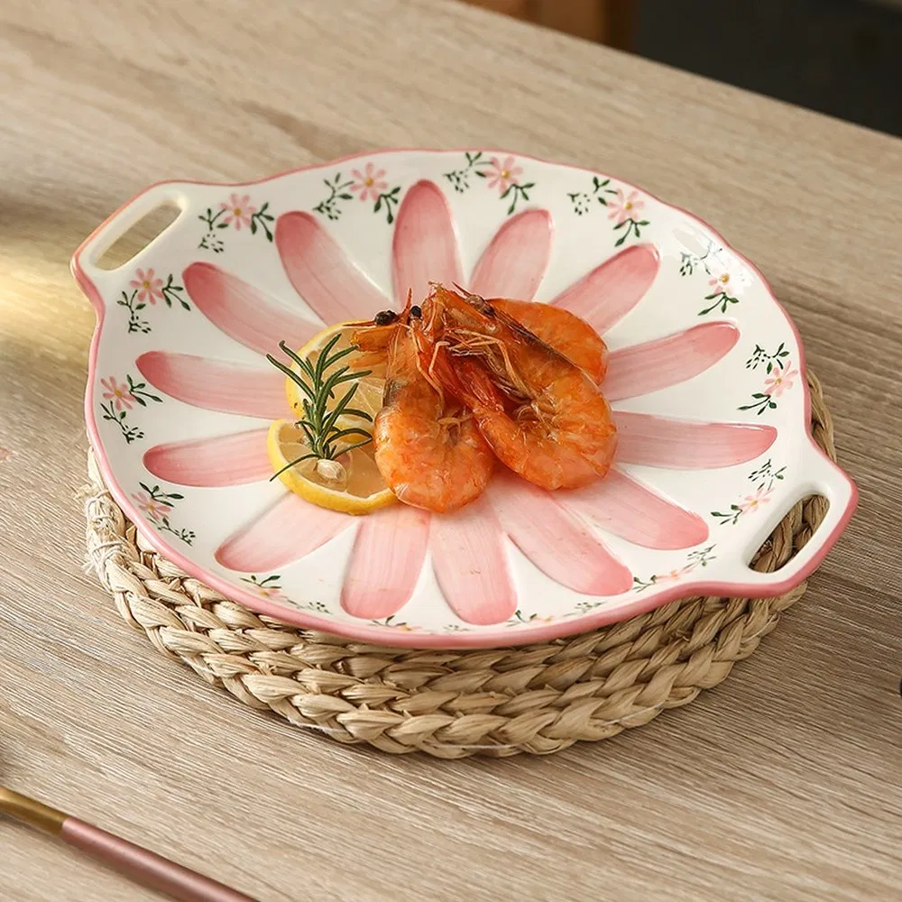 Safe Environmentally Friendly Dinner Ceramic Plates for Relatives Friends Gatherings