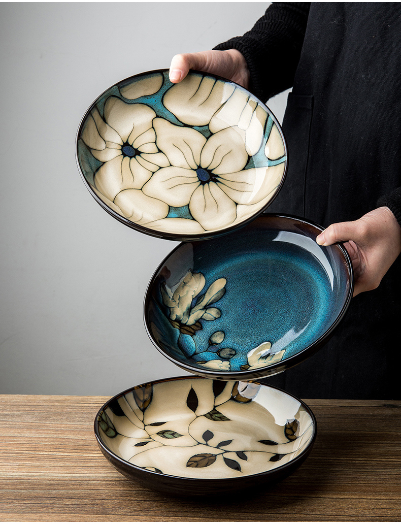 Chenyue 095 White Porcelain Soup Bowl Set 9 Inch