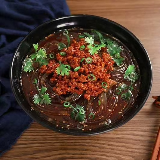 Melamine Tableware Set for Restaurants, Matte Black Bowl
