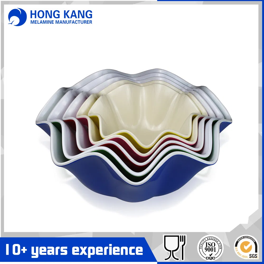 Plastic Multicolor Melamine Fruit Salad Bowl for Kitchen