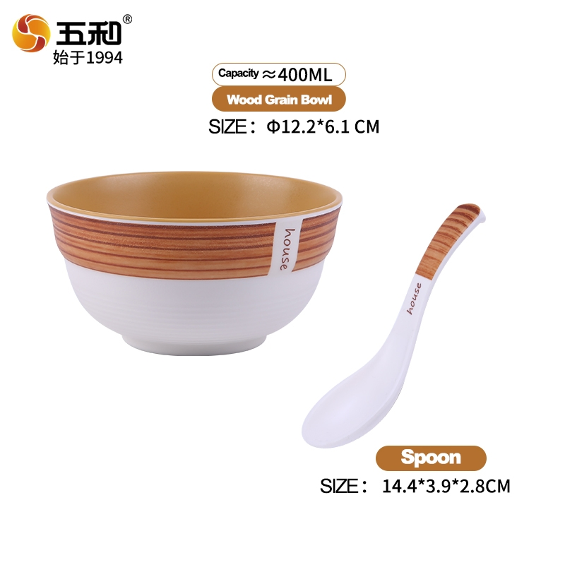 Customizable 100% Melamine Dinnerware Reusable Dinner Bowl for Home Use