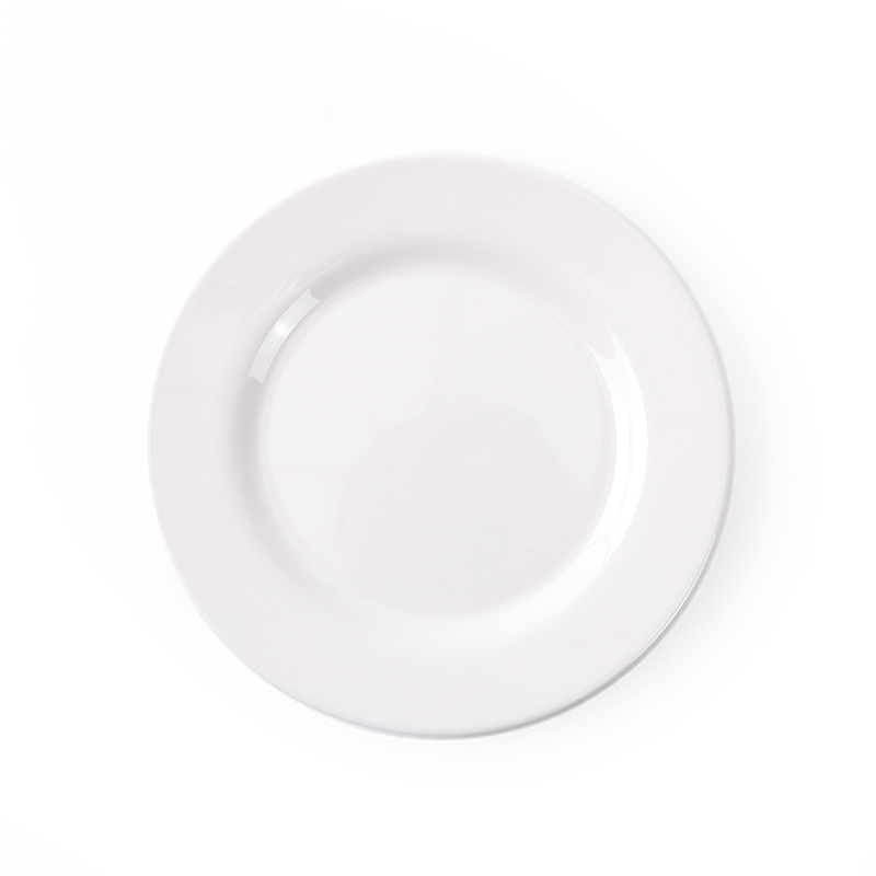 Hot-Selling Food Grade Melamine Plate for Restaurant Solid 12-Inch Round Plate Set