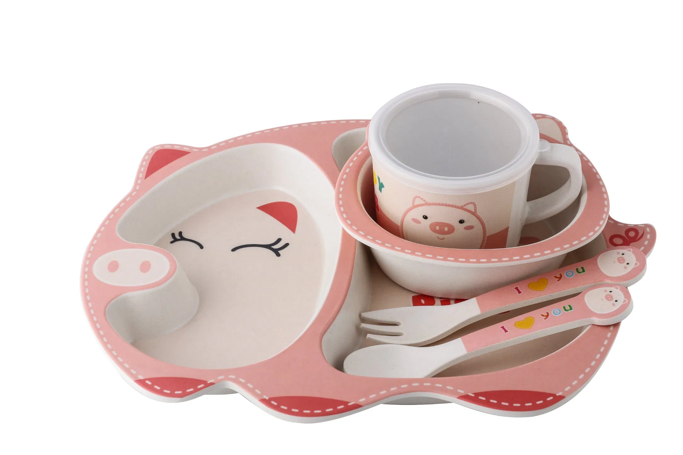 Aohea Casual Luxury Tableware Compartments 4 Pack Unbreakable Dinner Plates 9 Inch PP Reusable Deep Plastic Adult Teenager Dinner Melamine Plate