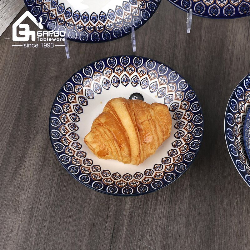 Hot Sale Classic Under-Glaze Printing Design Dinnerware Porcelain Salad Soup Bowl