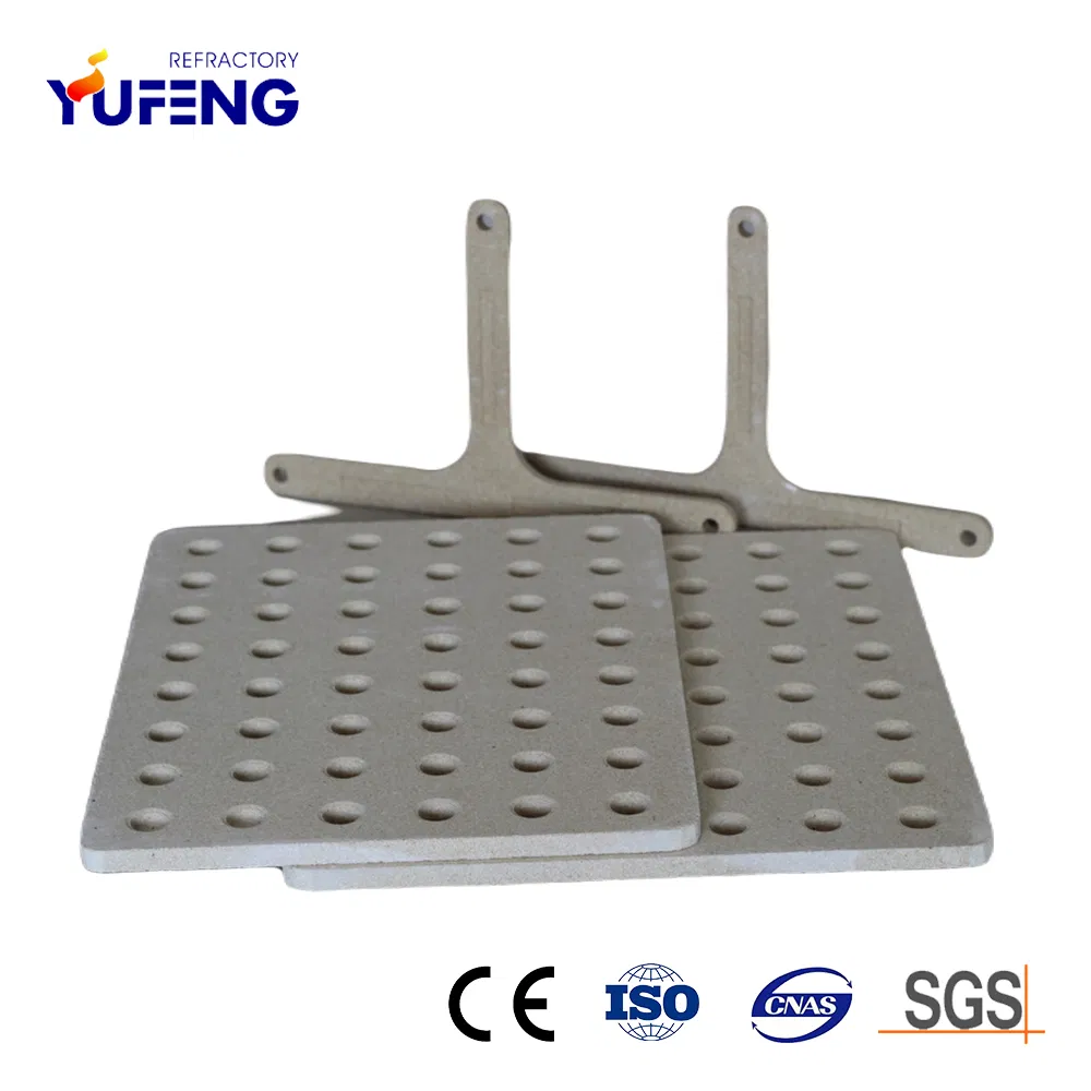 Factory Cordierite Tunnel Kiln Furniture Shlef Perforated Board Solid Plate for Sanitary Ceramics