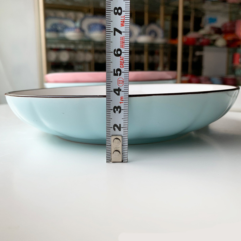 Big Soup Bowl Kitchen Porcelain Dinnerware Set Japanese Tableware Dish Ceramic Plate