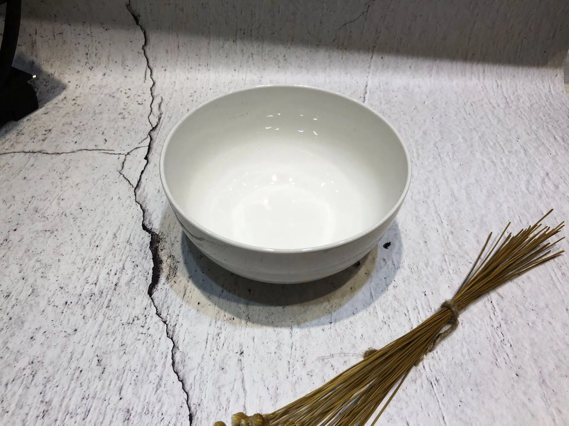 Chenyue 6-Inch White Melamine Soup Bowl for Drinking Soup