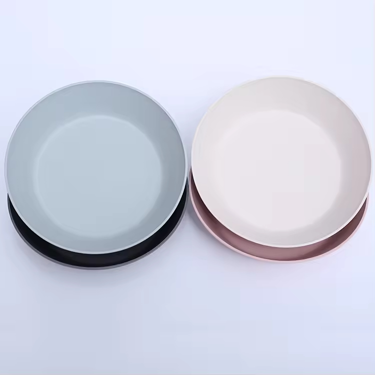 Free Sample Personalized Durable Deep Round PLA Melamine Bamboo Fiber Salad Bowl