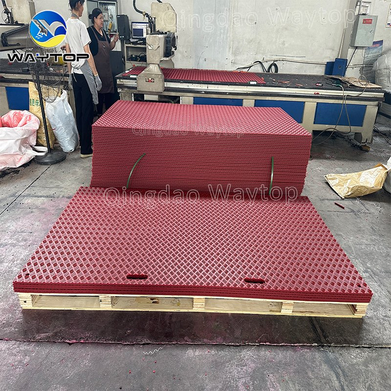 Frost-Resistant Ground Protection Mats Flexible Polymer Road Mats