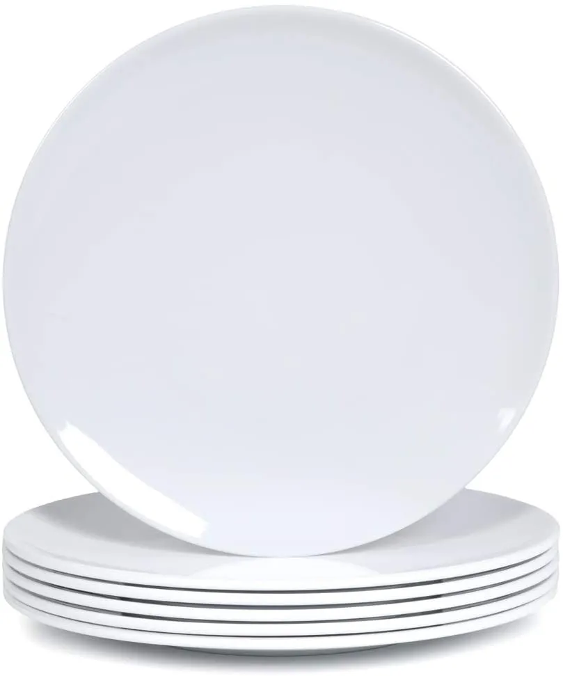 Round White Plates
