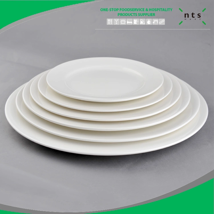 High-Quality Porcelain Dinner Plate Wholesale Ceramic Plate Restaurant, Hotel Dinner Plate