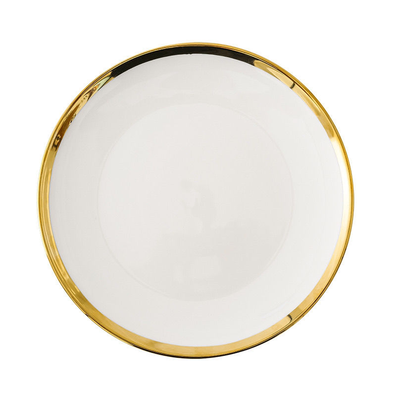 Good Price Porcelain Dinnerware Clourful Golden Bowl Porcelain Ceramic Dinner Set