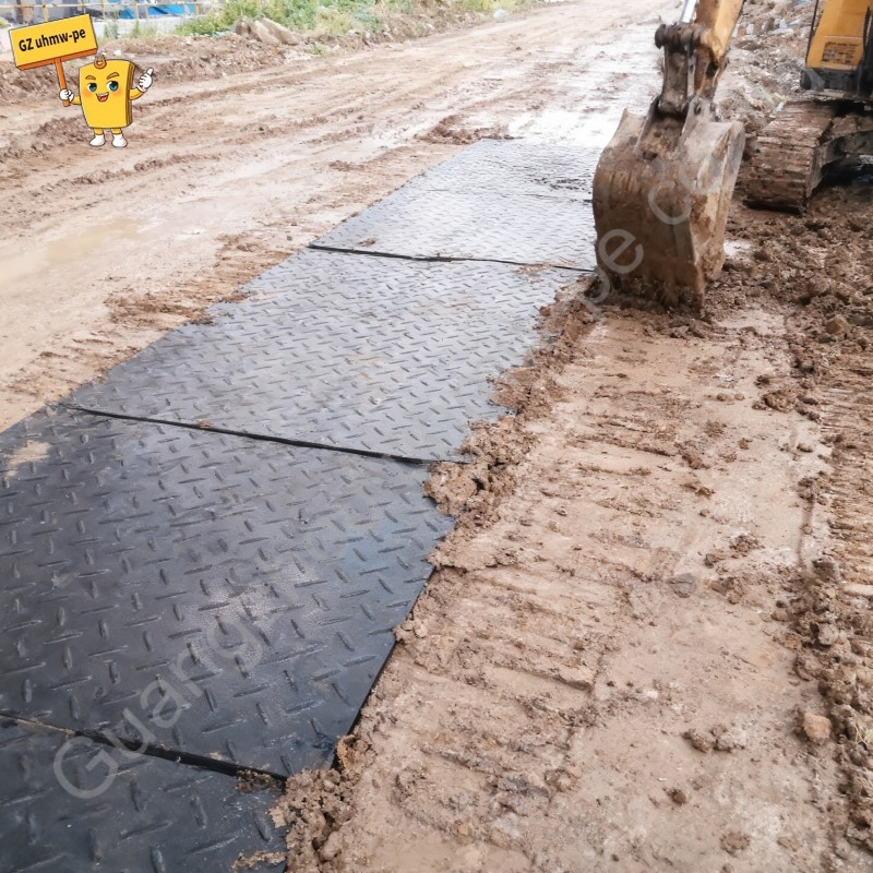 UV Resistance Blue Tan Plastic Flexible Beach Access Mat for Pathway