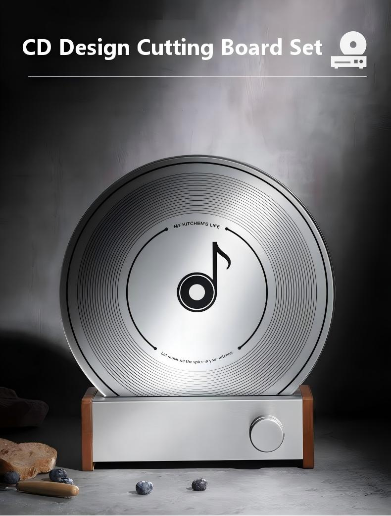 2in 1 Durable 5mm Tempered Glass Cutting Wood Board for Food Preparation