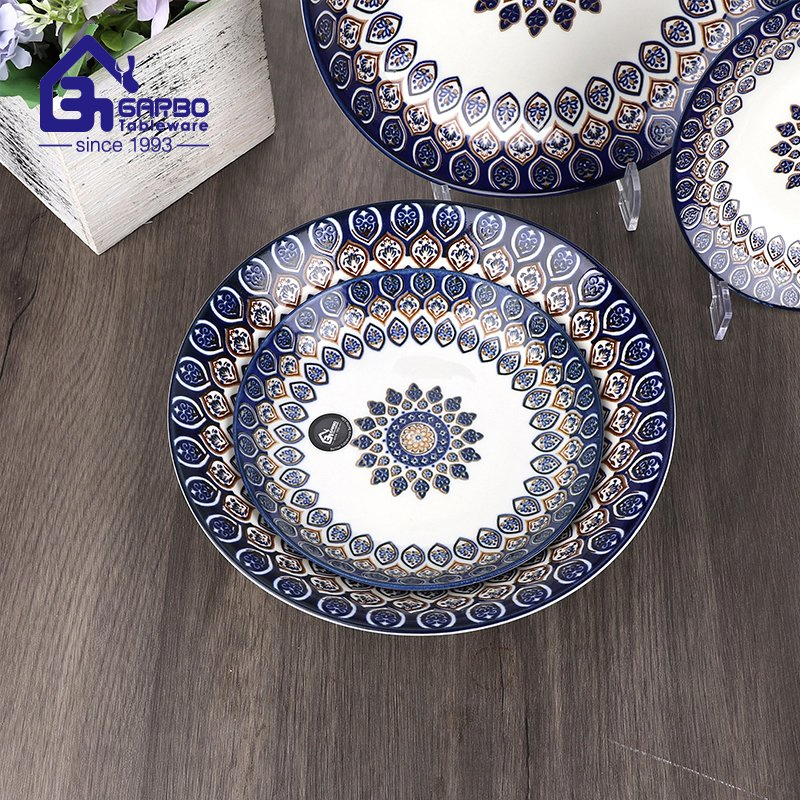 Hot Sale Classic Under-Glaze Printing Design Dinnerware Porcelain Salad Soup Bowl