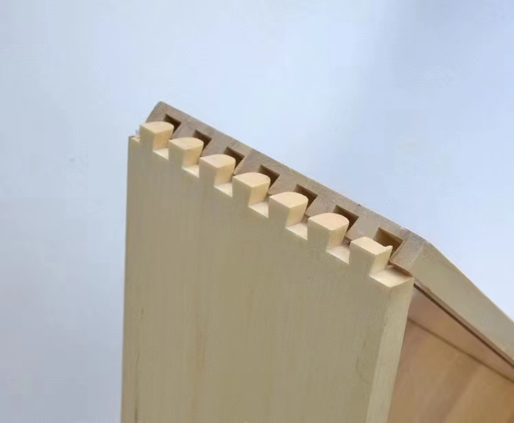 Knife Cutting Dovetail Groove Solid Wood Drawer Board Furniture Paulownia Drawer Board