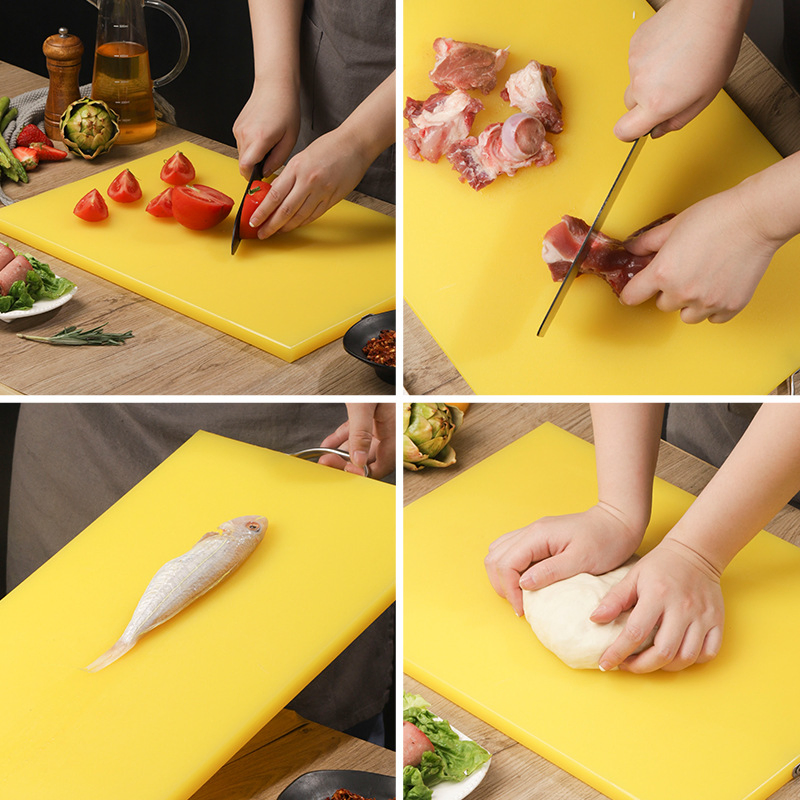 Kitchen Plastic PE HDPE Chopping Non-Slip Meat Fruit Vegetable Cutting Boards