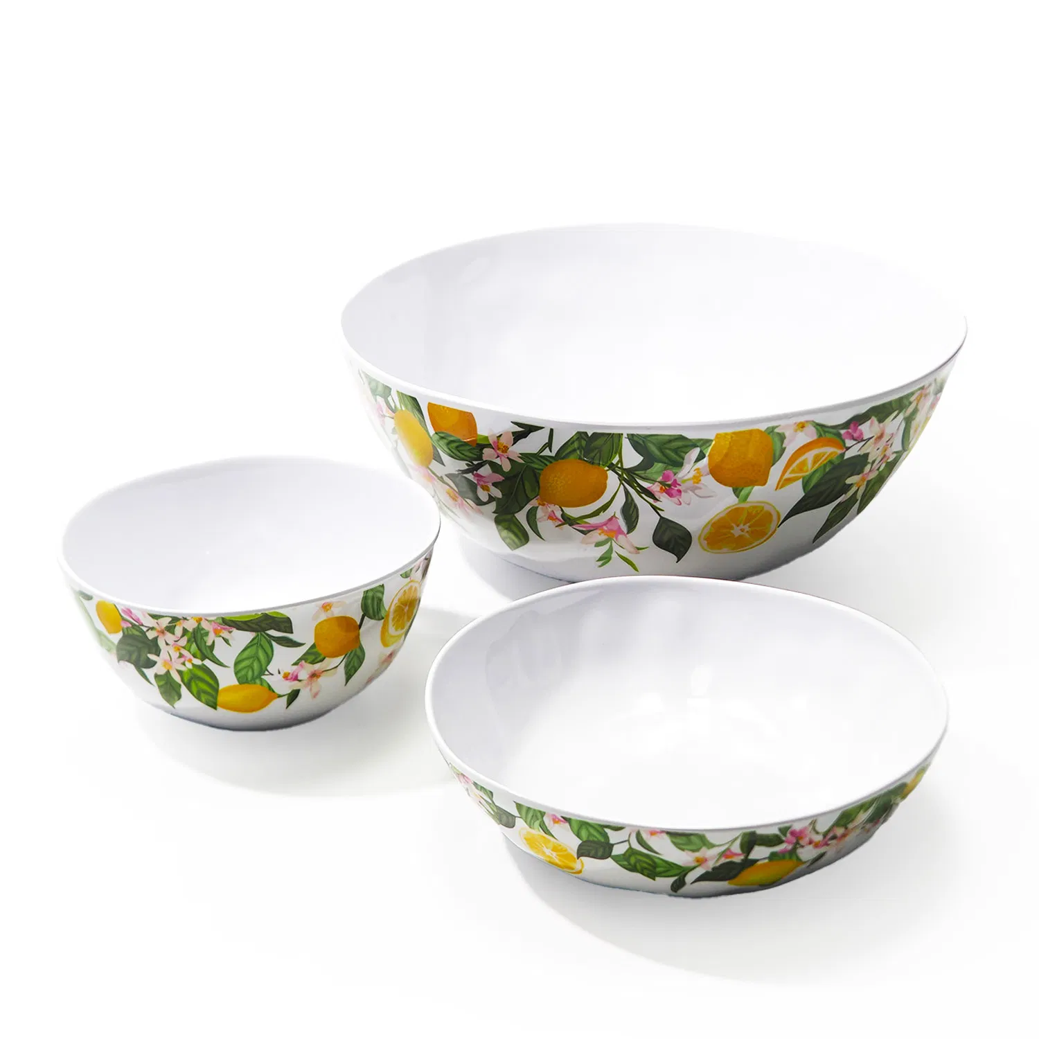 Round Salad Food Container 6 Inch Ripple Melamine Tableware Bowl