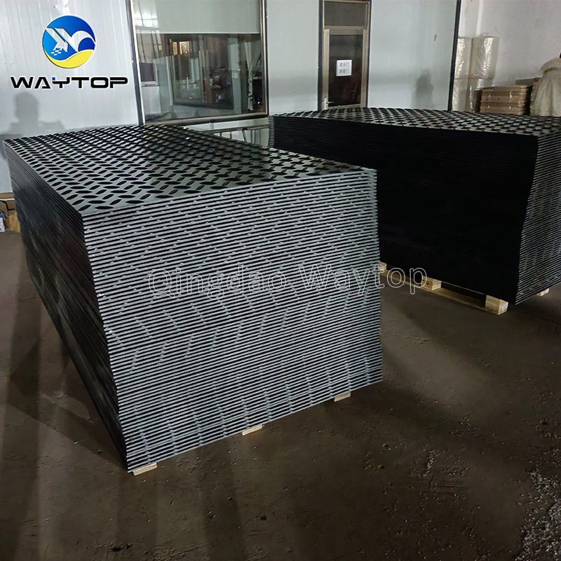 Frost-Resistant Ground Protection Mats Flexible Polymer Road Mats