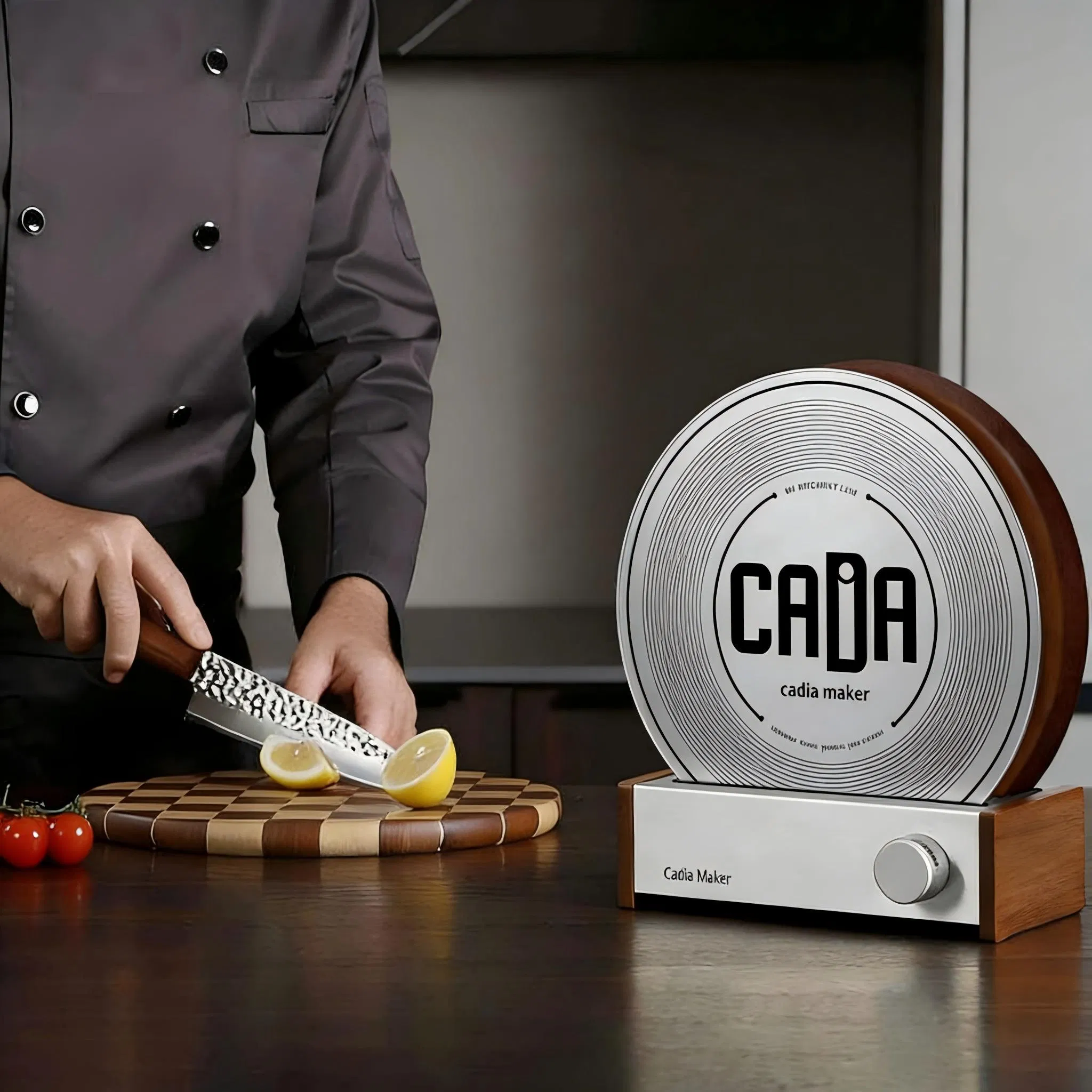 2in 1 Durable 5mm Tempered Glass Cutting Wood Board for Food Preparation