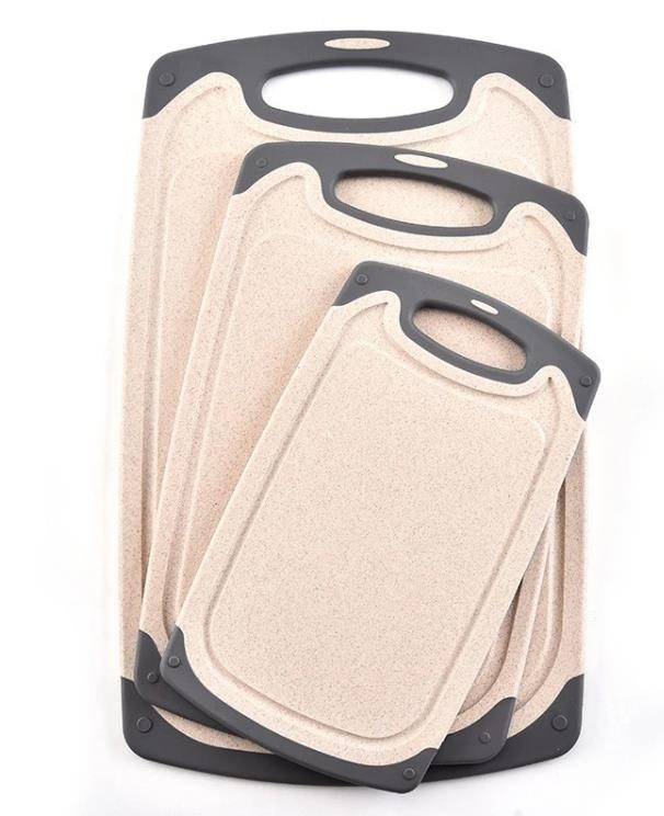 Dishwasher Safe Non-Slip Feet and Drip Juice Groove Plastic Chopping Board Cutting Board