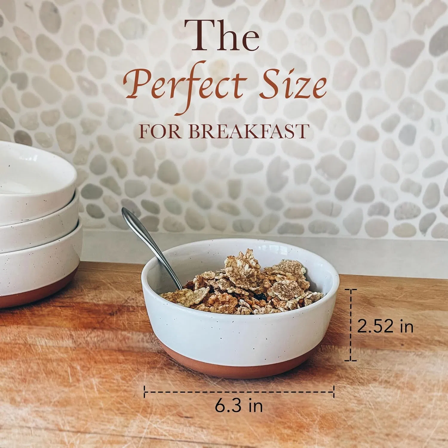 Ceramic Flat Bowls Set of 4-25 Oz- for Soup Salad, Rice Cereal, Breakfast Dinner Serving Oatmeal etc - Microwave Dishwasher and Oven Safe Porcelain Bowl